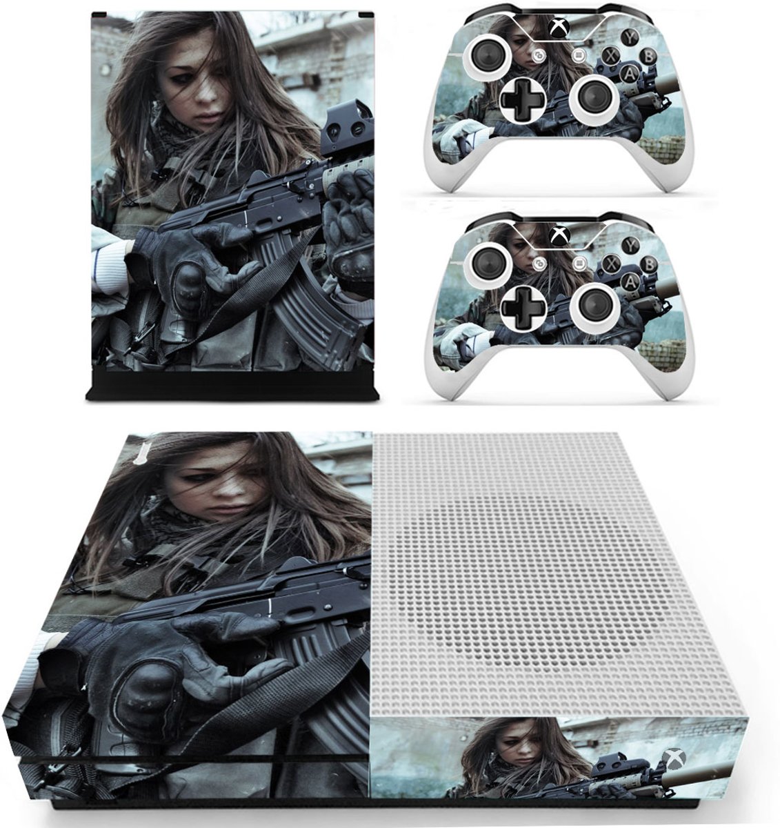 “Armed Girl” Xbox One S skin